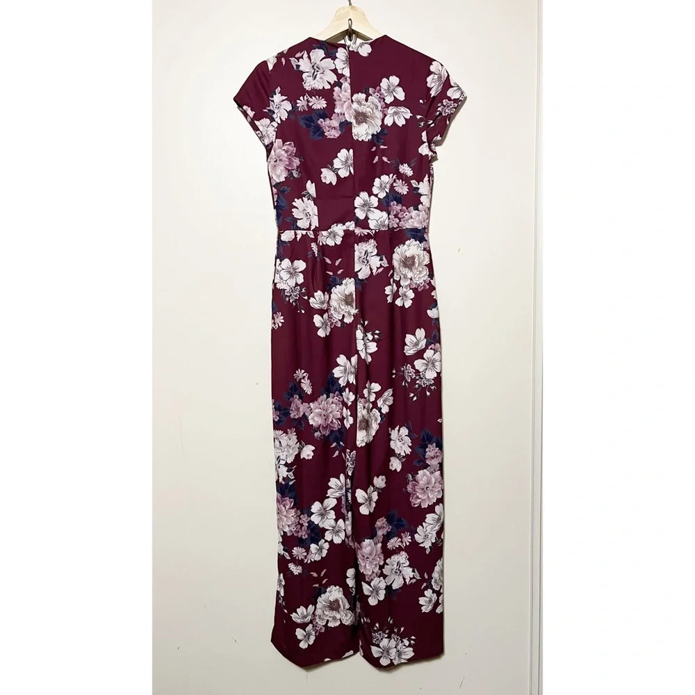 Yumi Kim Floral Tie Front Jumpsuit S - Picture 2 of 12